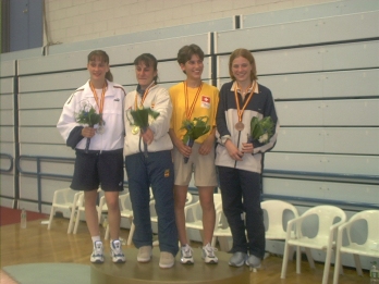 Medaillengewinnerinnen der Klasse bis 48 kg.